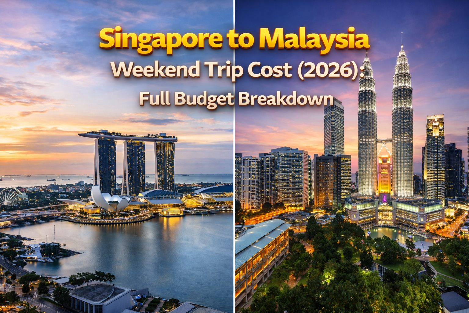 Singapore to Malaysia Weekend Trip Cost (2026) Full Budget Breakdown